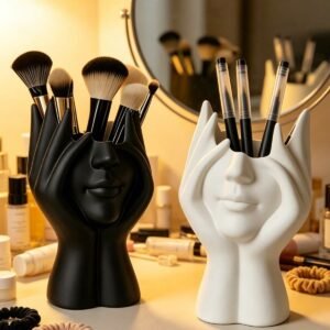 1pc Handmade Creative Human Body Art Makeup Brush Holder