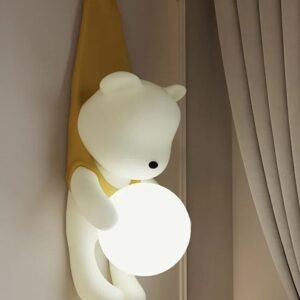 Cute Teddy Wall Hanging Lamp