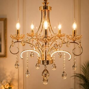 Luxury Gold Crystal Chandelier