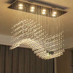 8-Lights Modern Rectangle Flush Mount Ceiling Light,